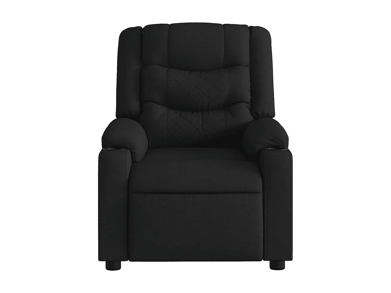 Fauteuil inclinable-Chaise-Fauteuil salon Noir Tissu SHL3908