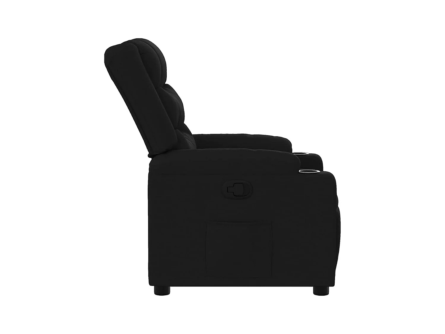 Sillón de relax | Silla | Sillón reclinable de tela negro SHL7836