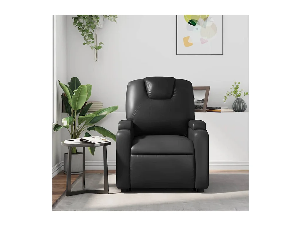 Sillón de salón | Silla | Sillón de masaje reclinable cuero sintético negro SHL9099