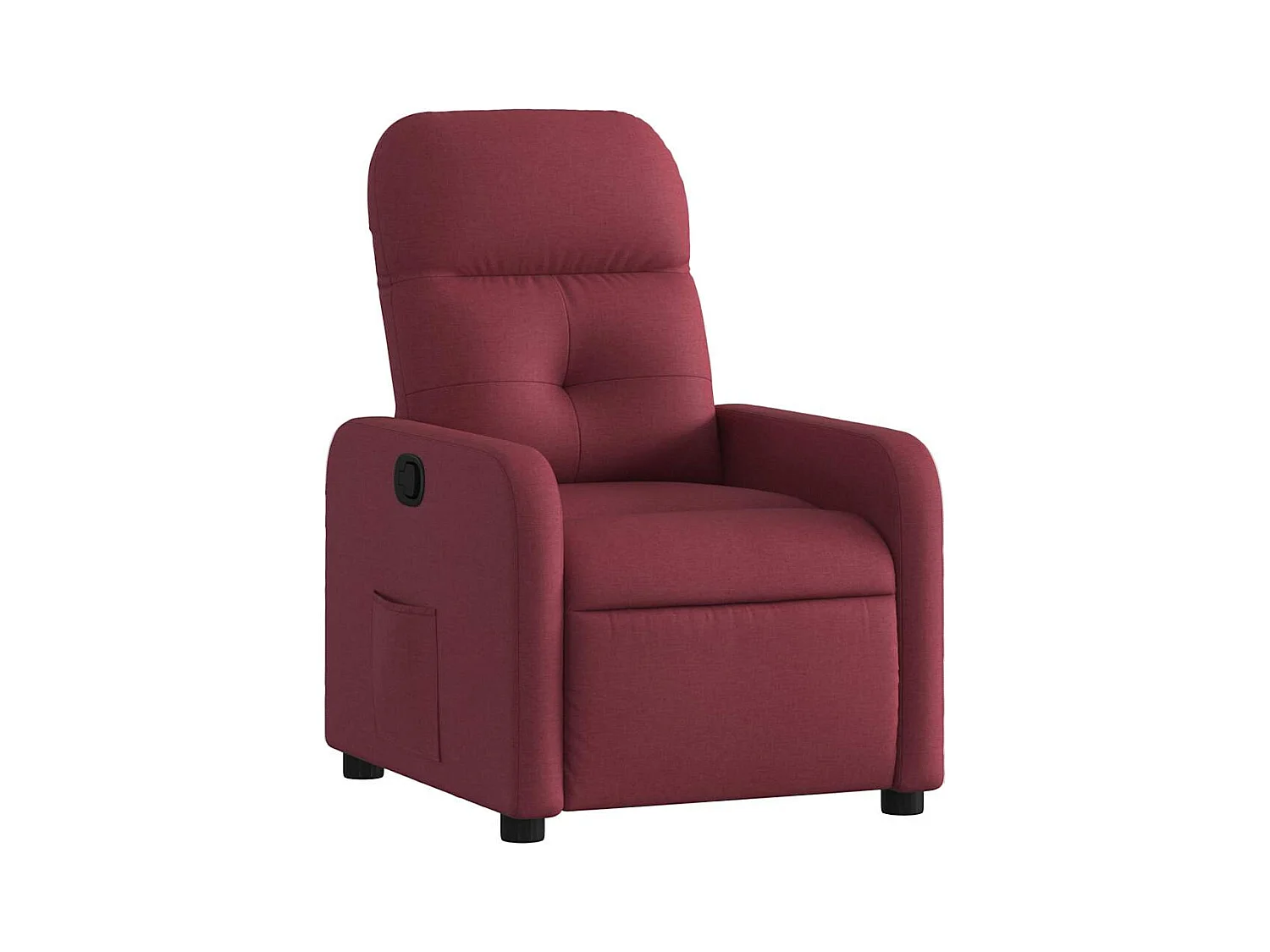 Fauteuil inclinable-Chaise-Fauteuil salon Rouge bordeaux Tissu SHL4730