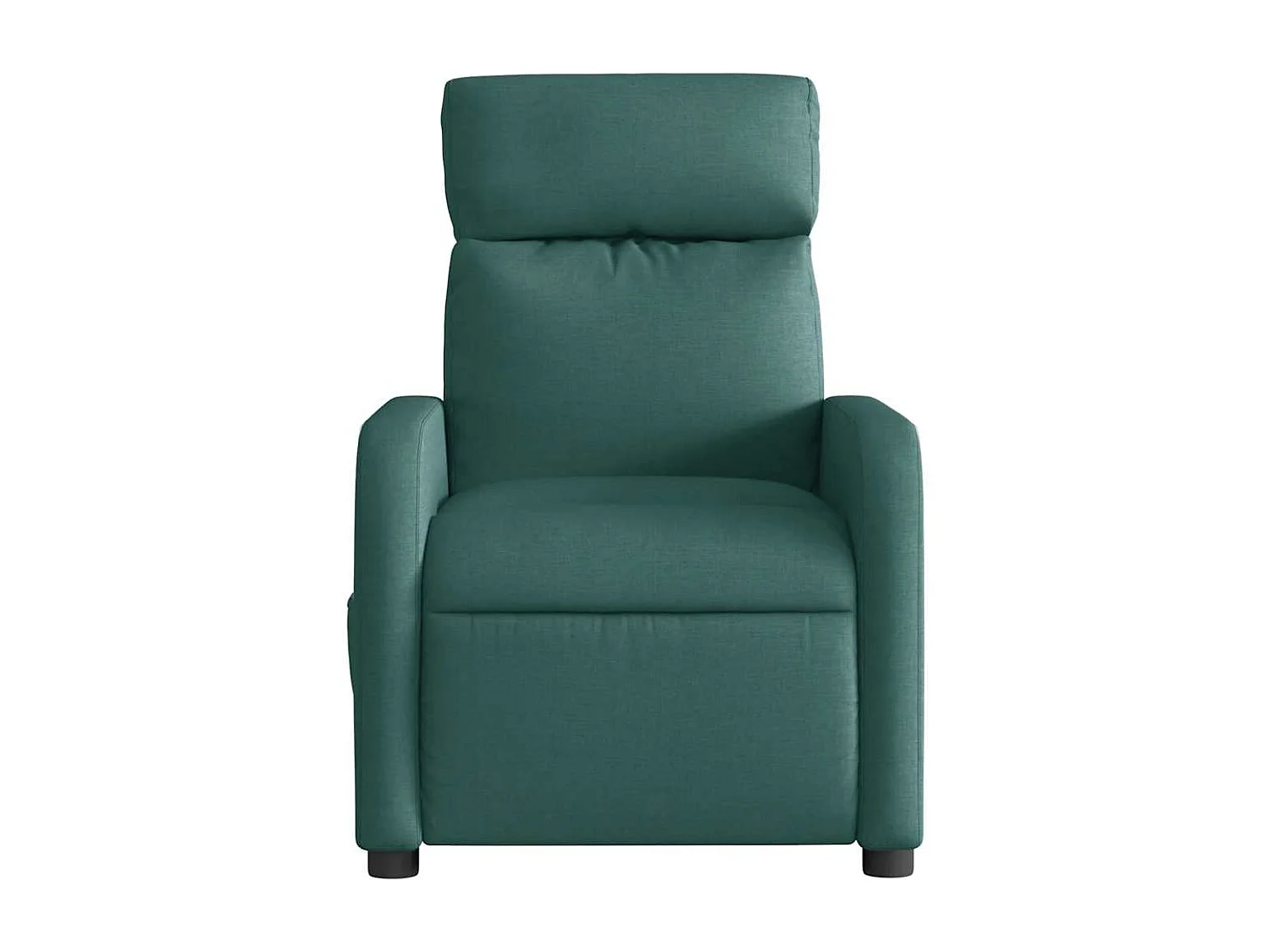 Relaxstoel | Fauteuil verstelbaar elektrisch stof donkergroen