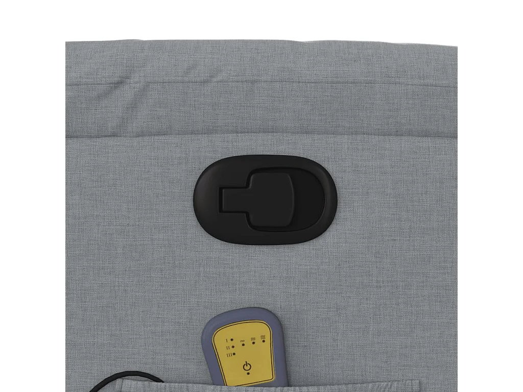 Fauteuil inclinable-Chaise de relax-Fauteuil de Massage gris clair tissu SHL4951