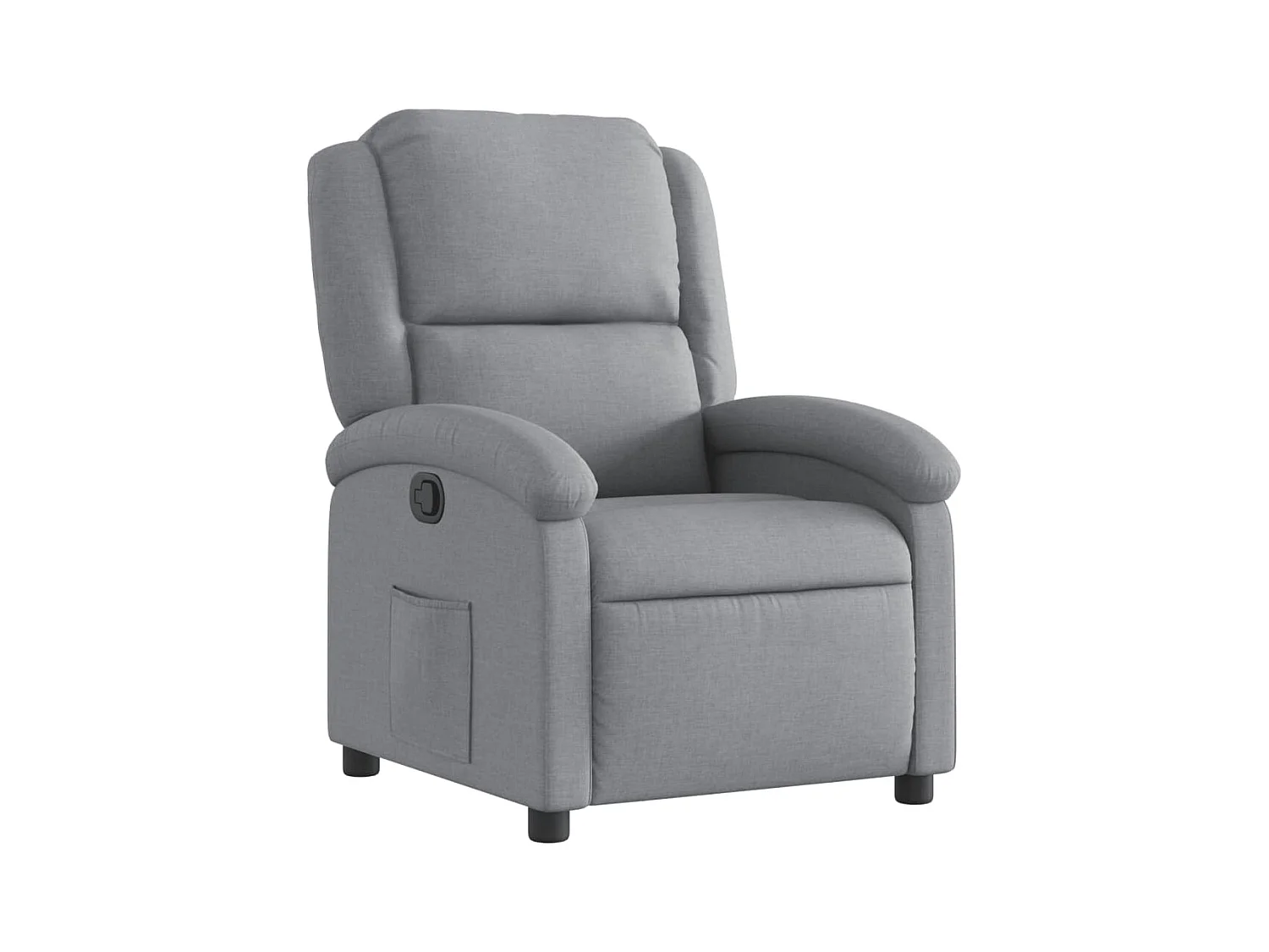 Fauteuil inclinable-Fauteuil salon Gris clair Tissu SHL2654