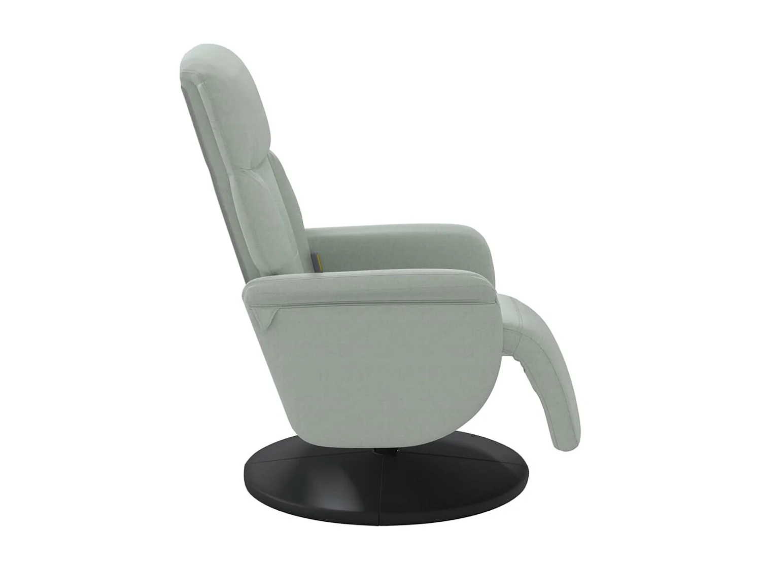 Sillón de relax | Sillón reclinable masaje con reposapiés terciopelo gris claro SHL6837