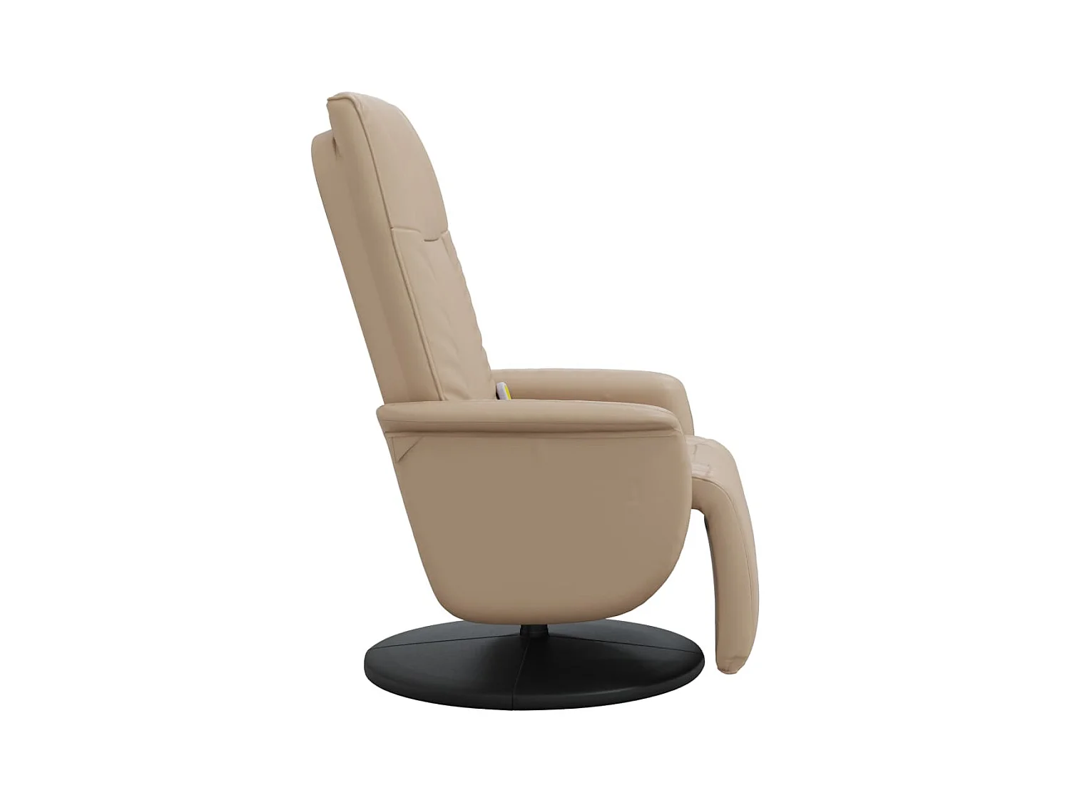 Sillón de relax | Sillón reclinable masaje reposapiés cuero sintético capuchino SHL6827