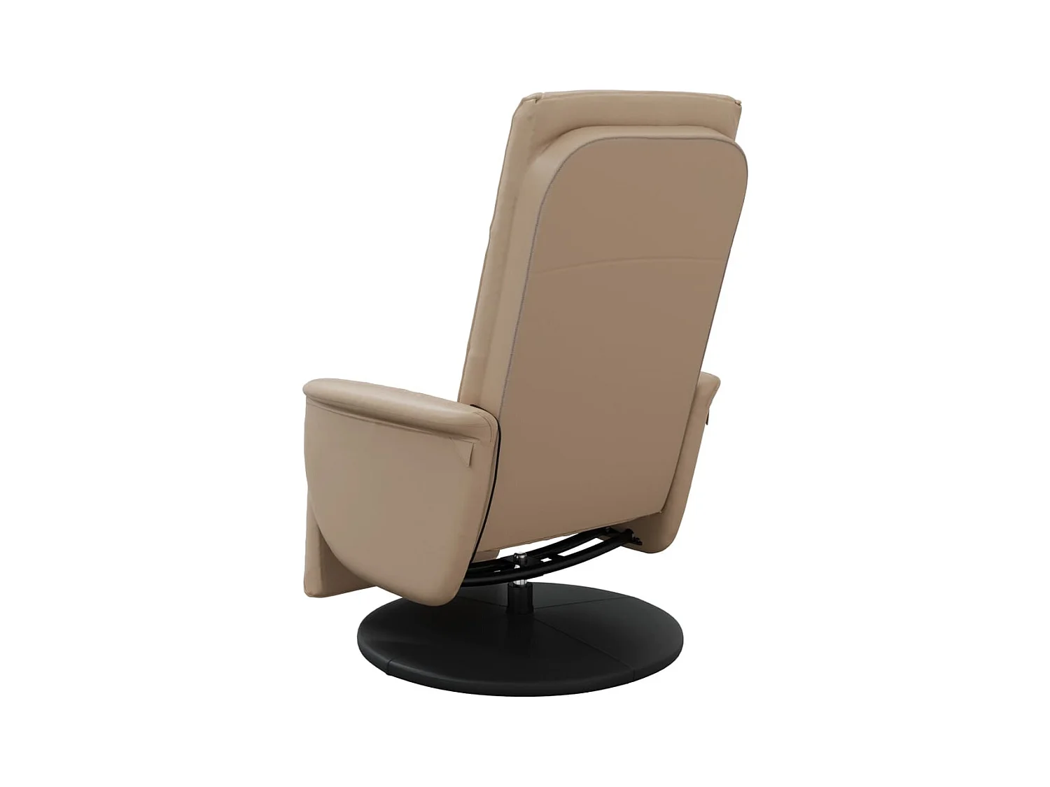 Sillón de relax | Sillón reclinable masaje reposapiés cuero sintético capuchino SHL6827