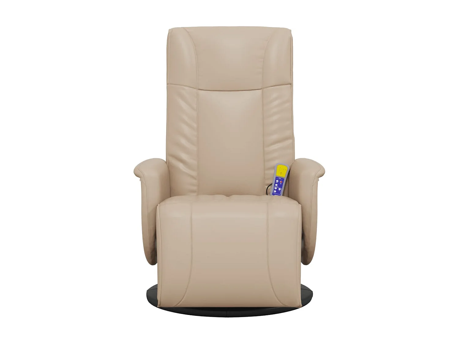 Fauteuil inclinable-Fauteuil de salon de massage repose-pieds cappuccino SHL4262