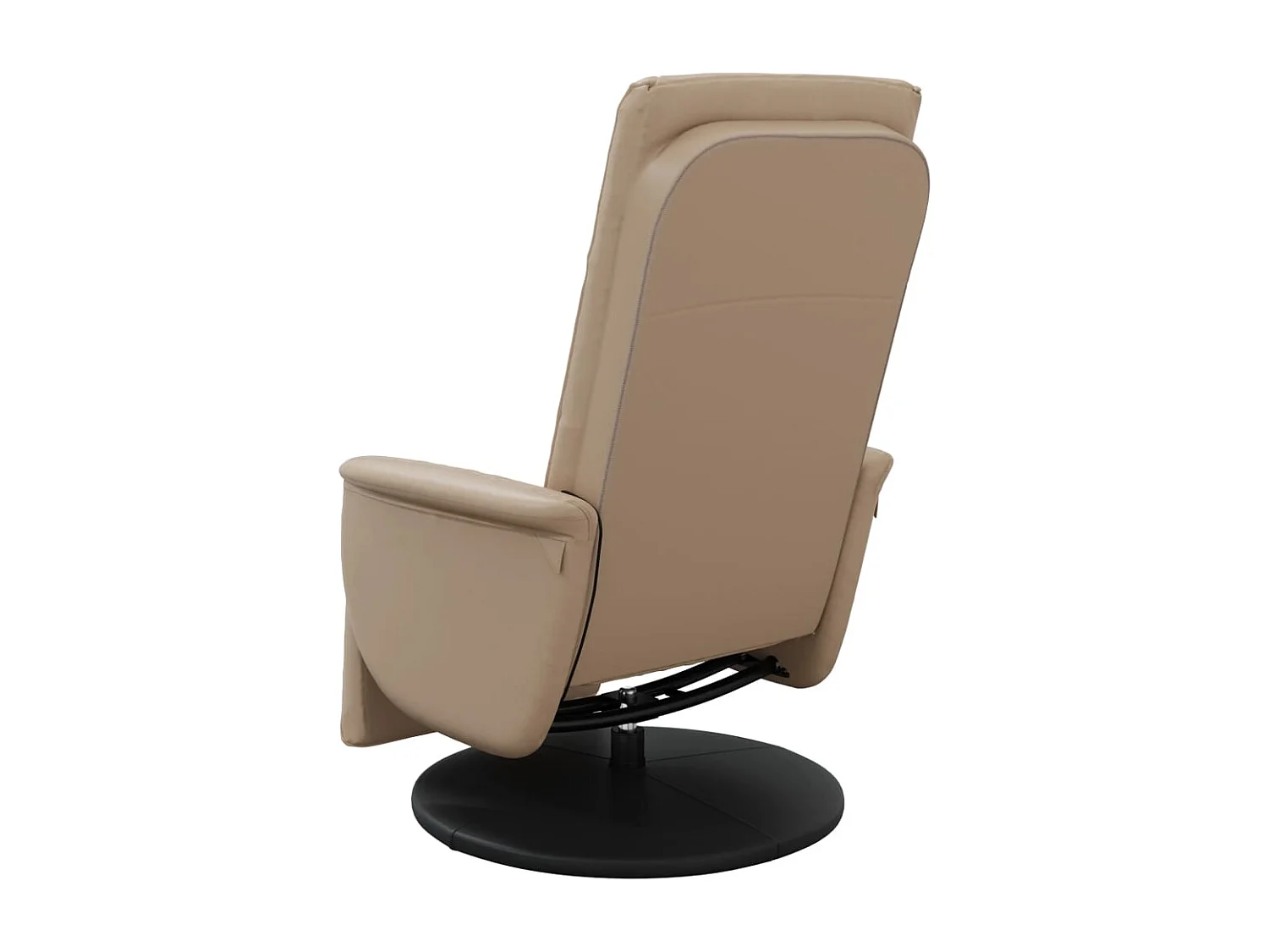 Fauteuil inclinable-Fauteuil de salon de massage repose-pieds cappuccino SHL4262