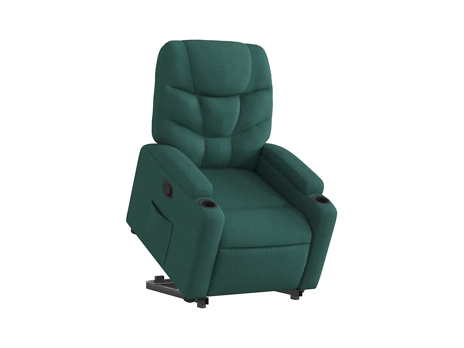 Sillón de relax | Silla | Sillón reclinable elevable tela verde oscuro SHL6554