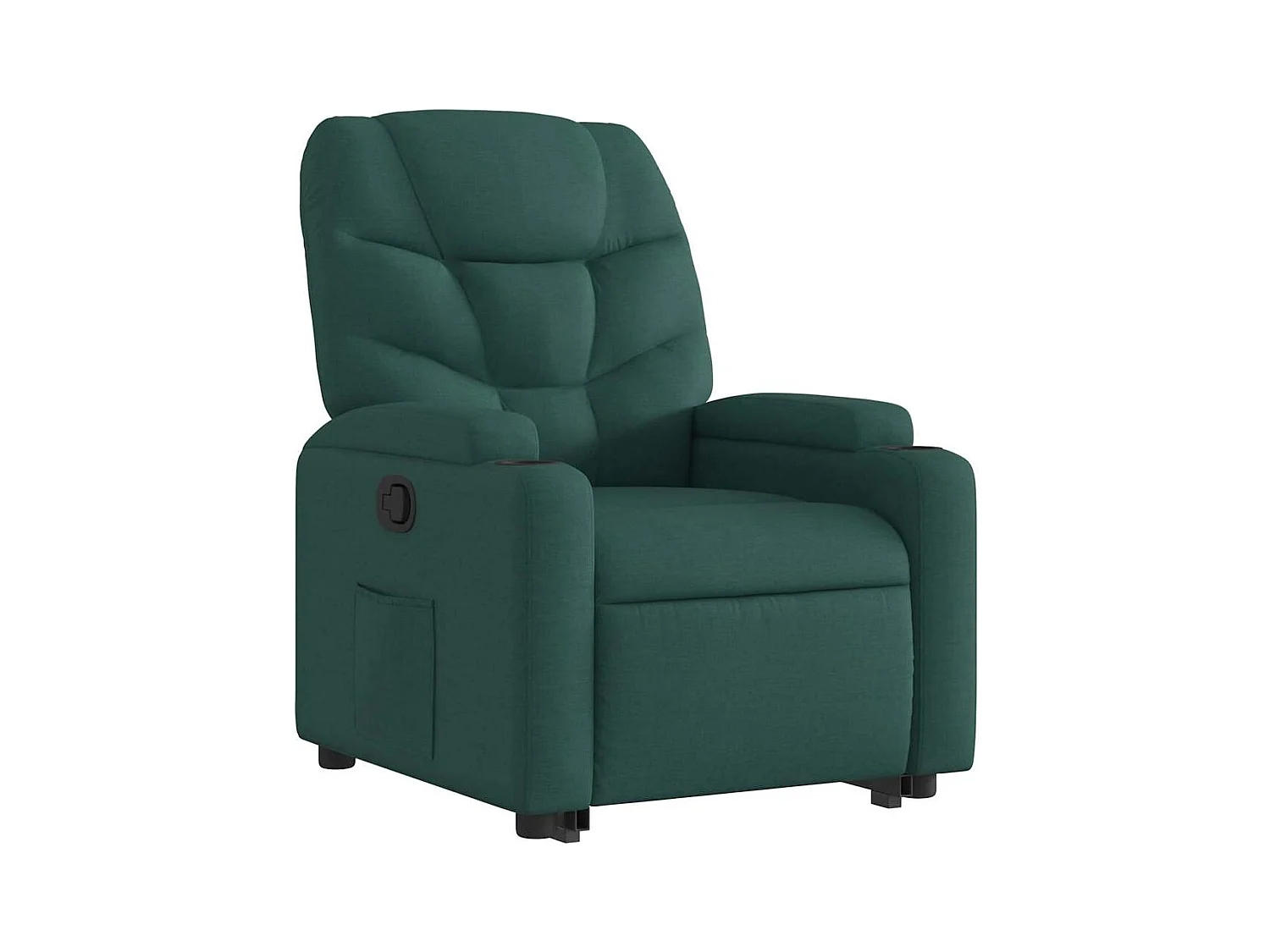 Sillón de relax | Silla | Sillón reclinable elevable tela verde oscuro SHL6554