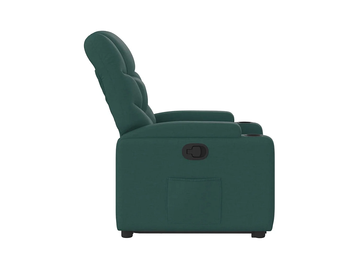 Sillón de relax | Silla | Sillón reclinable elevable tela verde oscuro SHL6554