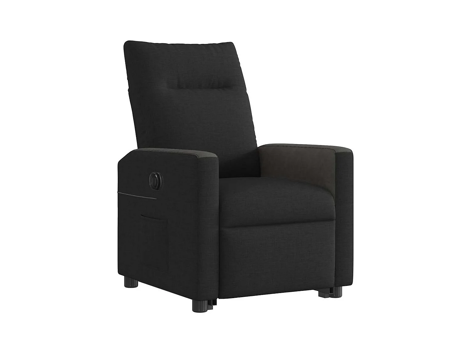 Silla de relax | Sillón eléctrico reclinable elevable de tela negro SHL5262