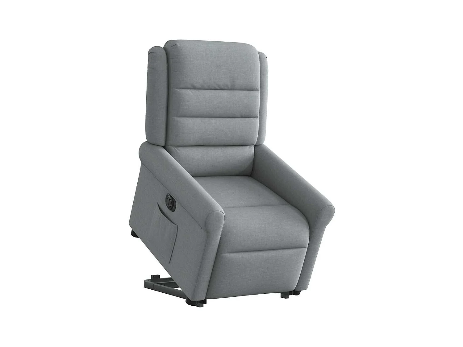 Silla de relax | Sillón eléctrico reclinable elevable de tela gris claro SHL4900