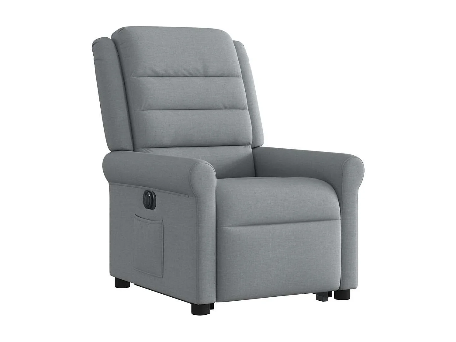 Fauteuil inclinable électrique-Chaise de relax-Fauteuil TV gris clair tissu SHL4395