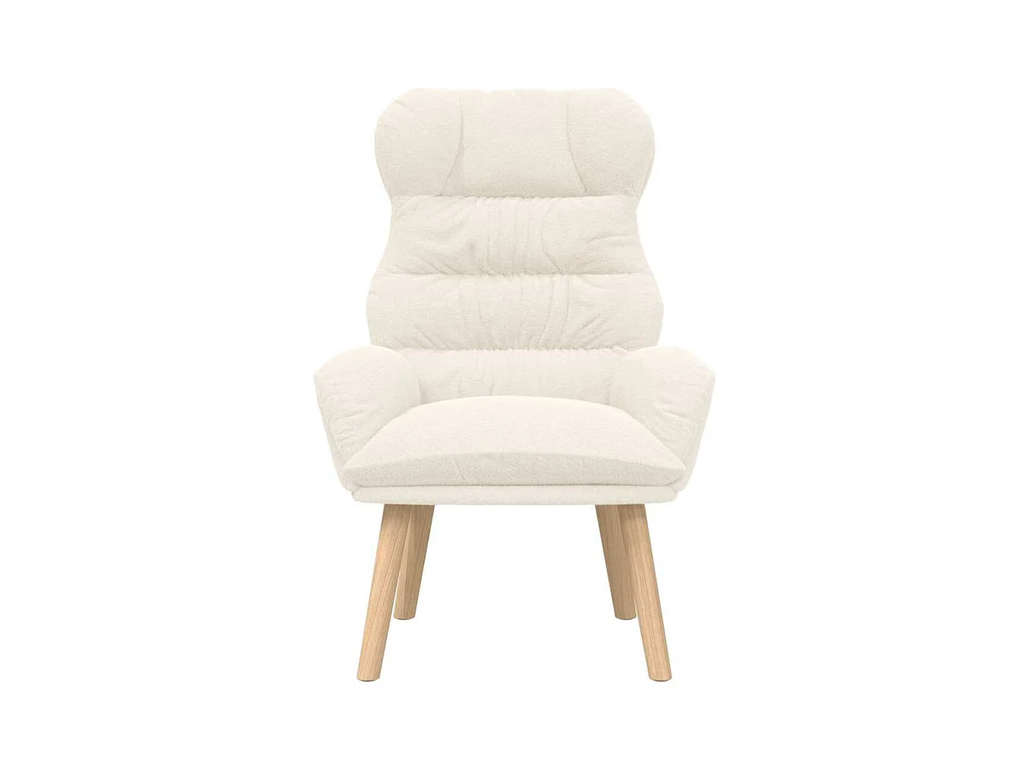 Sillón de relax | Silla Relax | Sillón de salón Crema 69x74x93 cm tela SHL7196