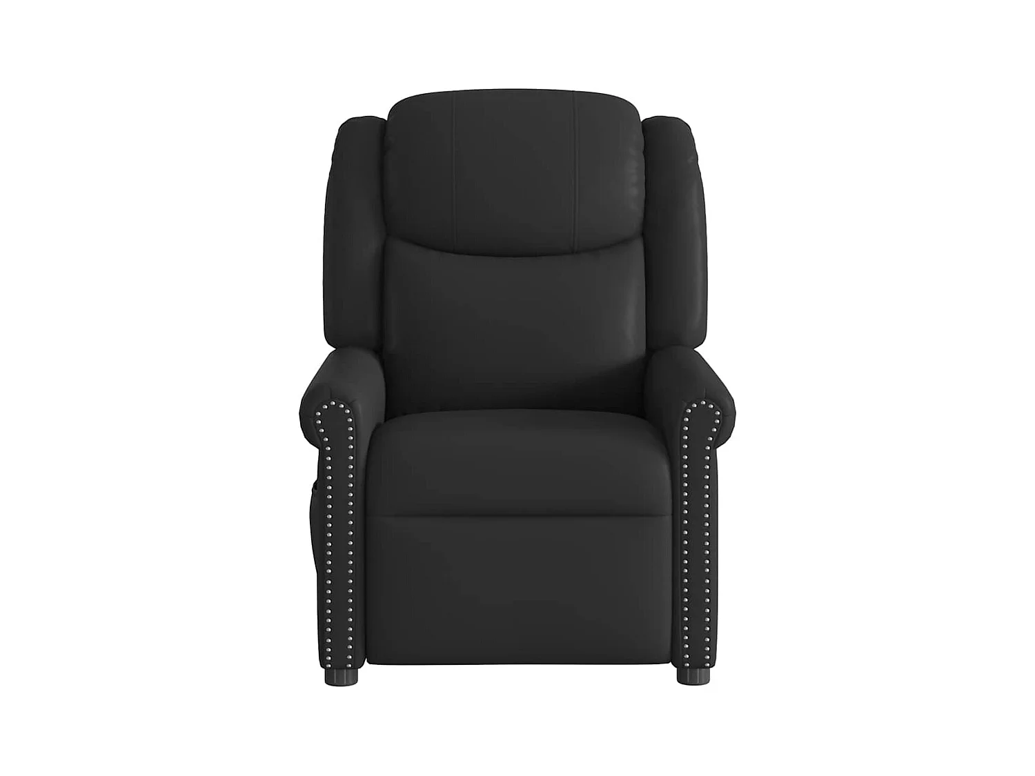Sillón de relax | Sillón reclinable eléctrico cuero sintético negro brillante SHL6814