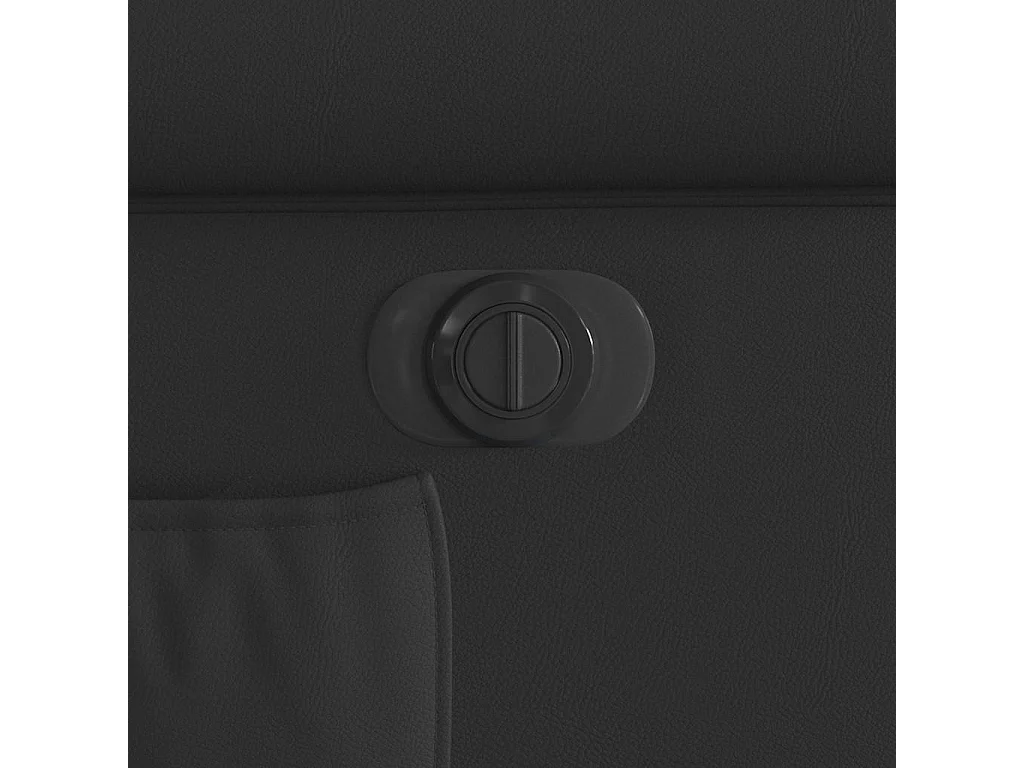 Sillón de relax | Sillón reclinable eléctrico cuero sintético negro brillante SHL6814