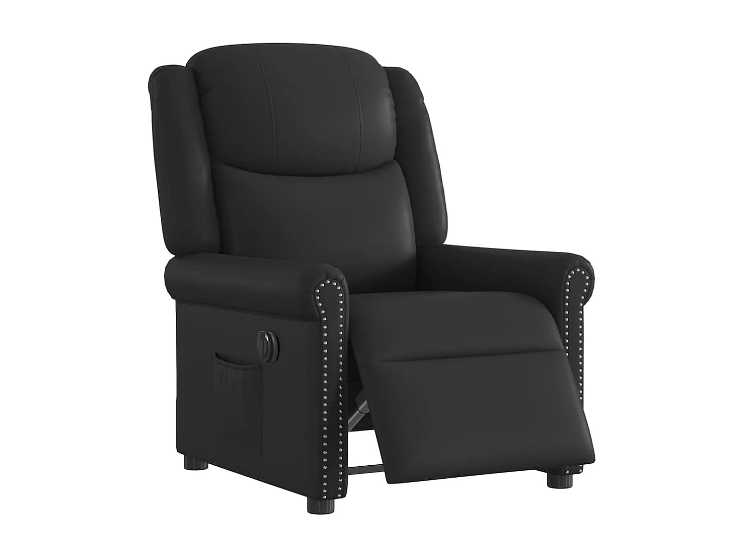 Fauteuil inclinable électrique-Chaise de relax-Fauteuil TV Noir brillant Similicuir SHL2131