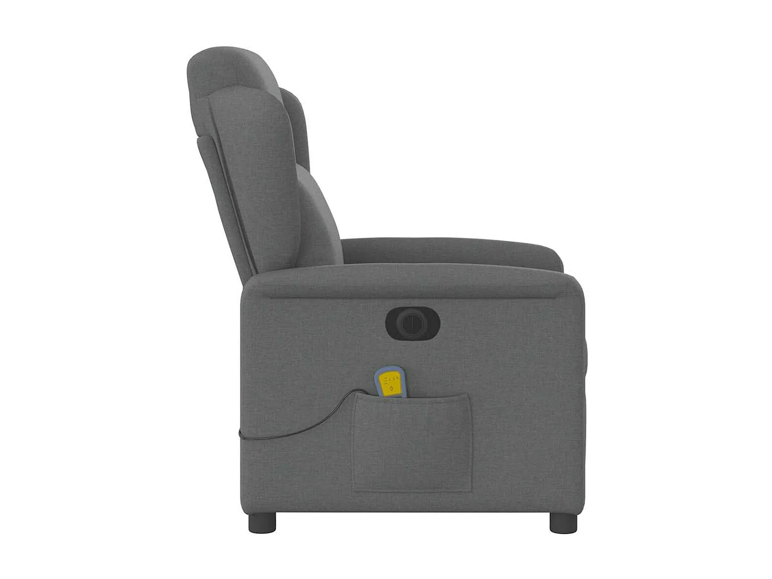 Sillón de relax | Sillón reclinable de masaje eléctrico tela gris oscuro SHL8902