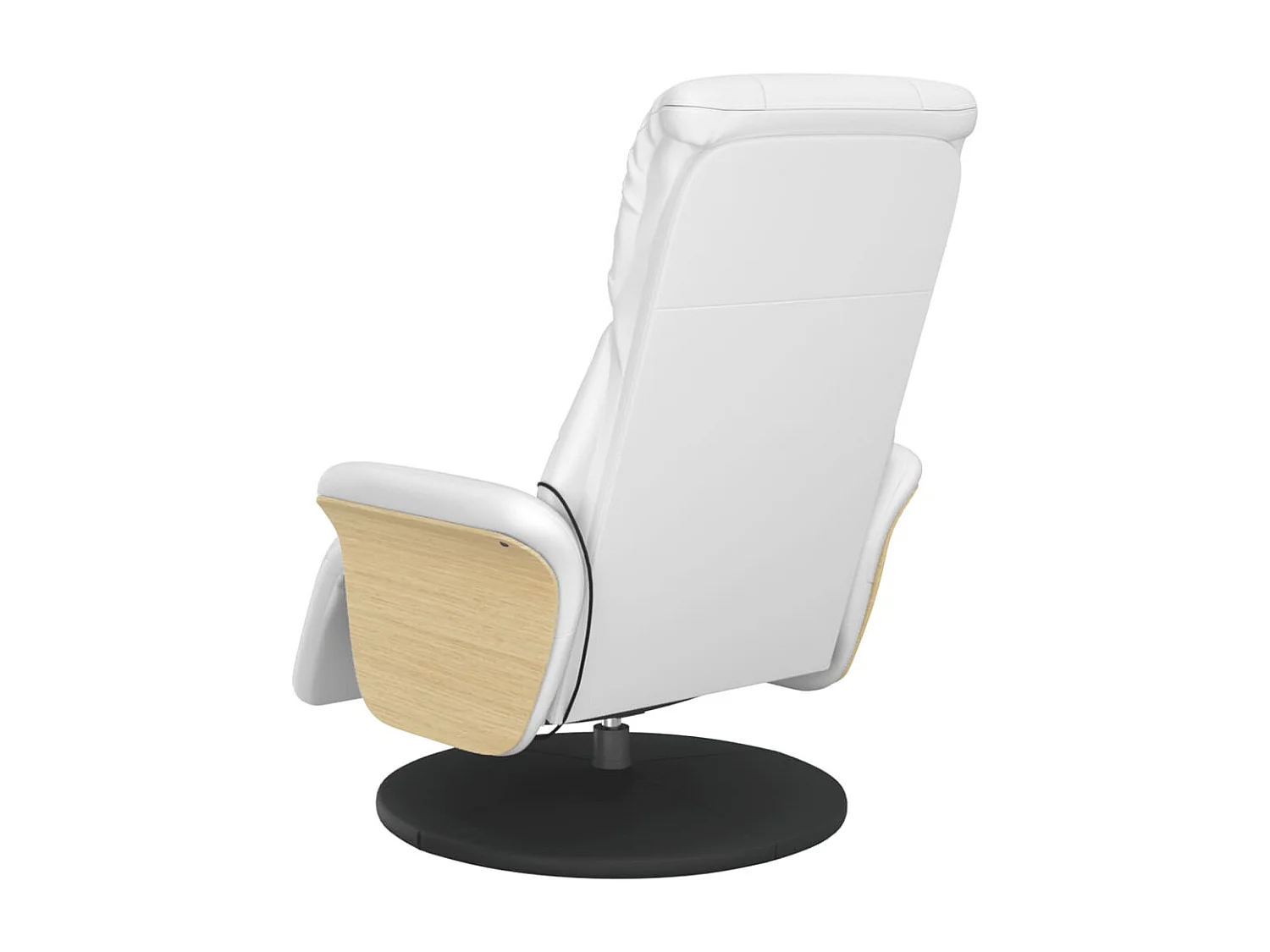 Massagesessel | Relaxsessel mit Fußteil Weiß Kunstleder SHL38865