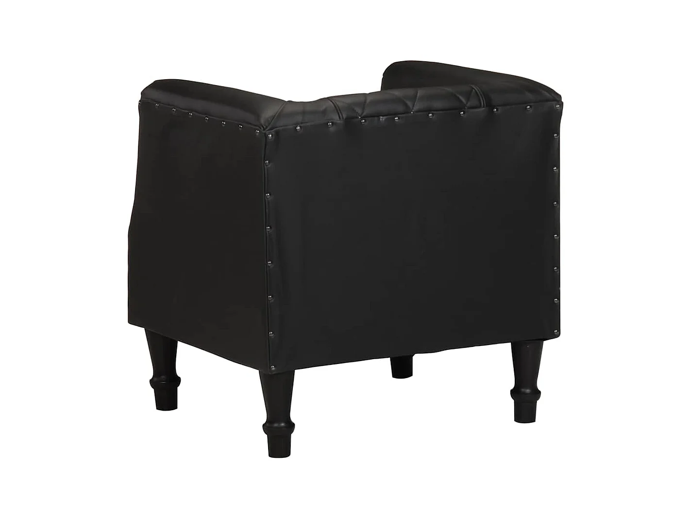 Poltrona | Cadeira Relax couro de cabra genuíno preto SHL898362