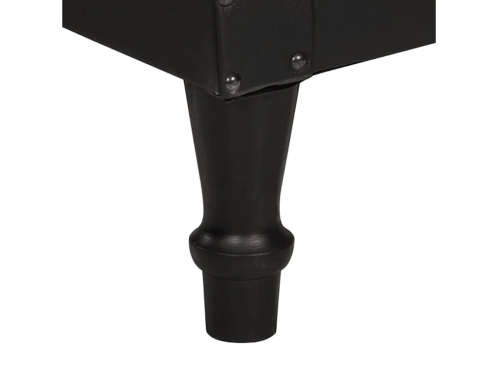 Relaxsessel | Sessel Schwarz Echtes Ziegenleder SHL30959