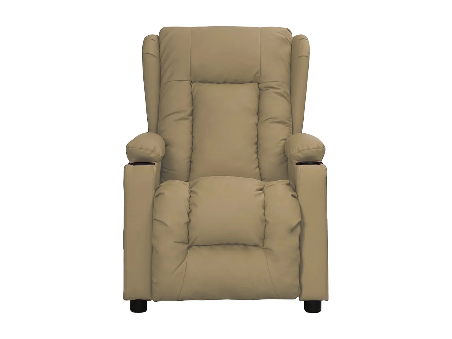 Sta-op-stoel kunstleer cappuccinokleurig