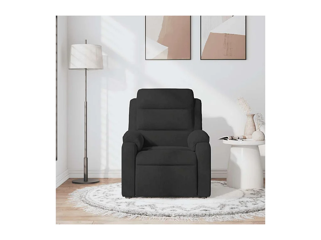 Sillón de salón | Silla | Sillón de masaje reclinable de terciopelo negro SHL8604