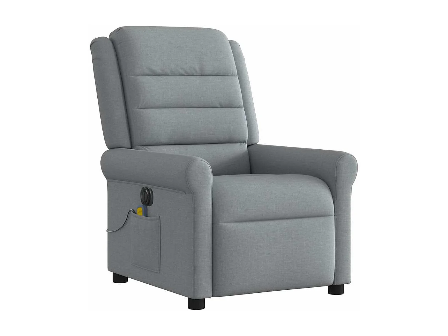Fauteuil inclinable électrique-Fauteuil de massage de Salon gris clair tissu SHL4512