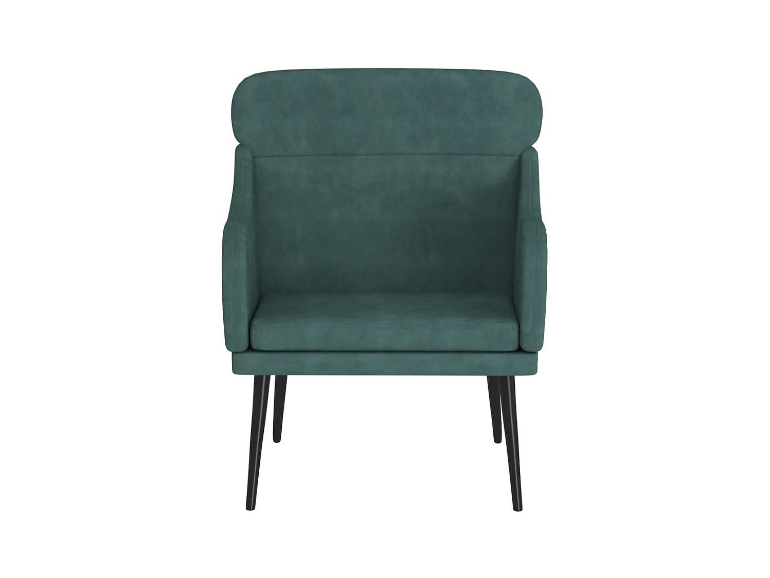 Poltrona | Cadeira Relax  com apoio de braços 63x76x80 cm veludo verde-escuro SHL403863