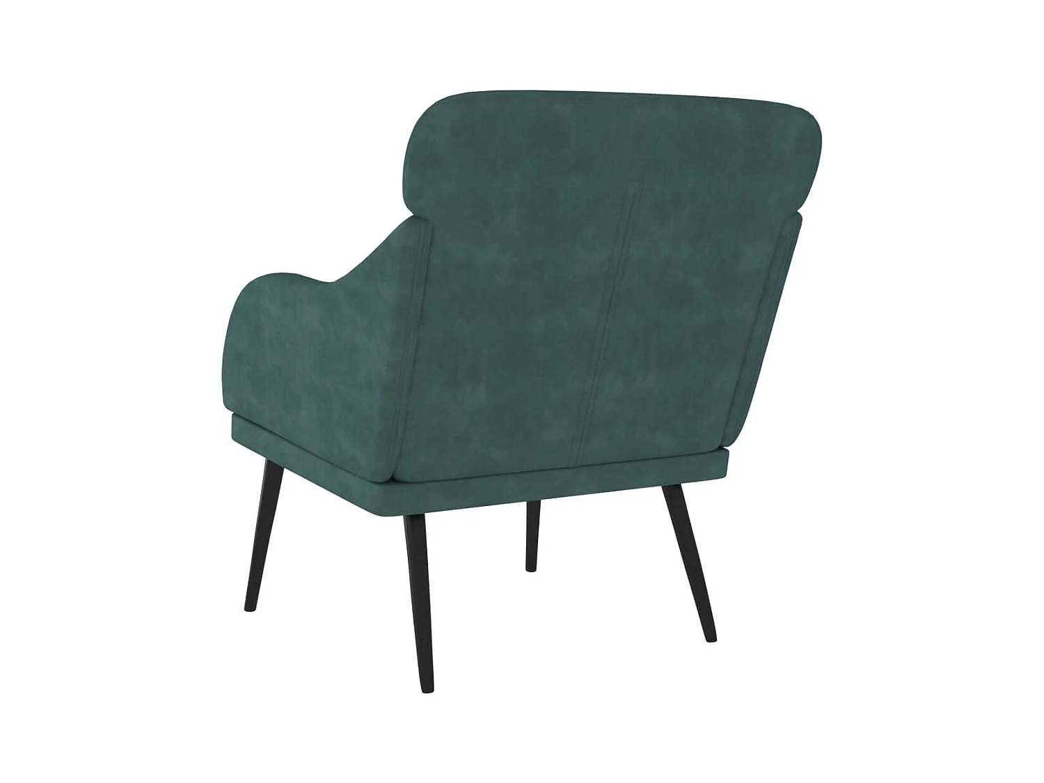Sillón de salón | Silla de relax | Sillón de terciopelo verde oscuro 63x76x80 cm SHL7096