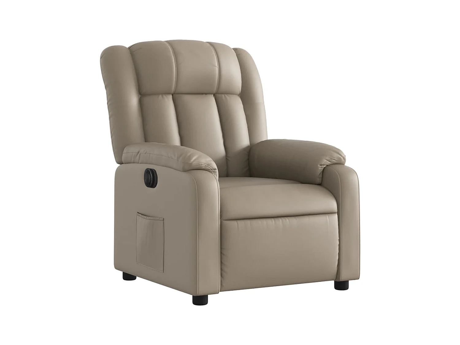 Sillón de relax | Sillón reclinable eléctrico de cuero sintético color capuchino SHL7835