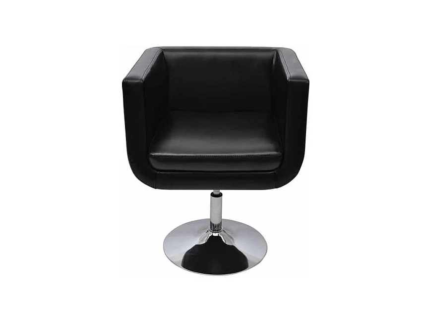 Lot de 2 Chaises de bar-Tabouret de Bar-Chaise Haute 63x59x66.5cm cuir artificiel noir SHL4317