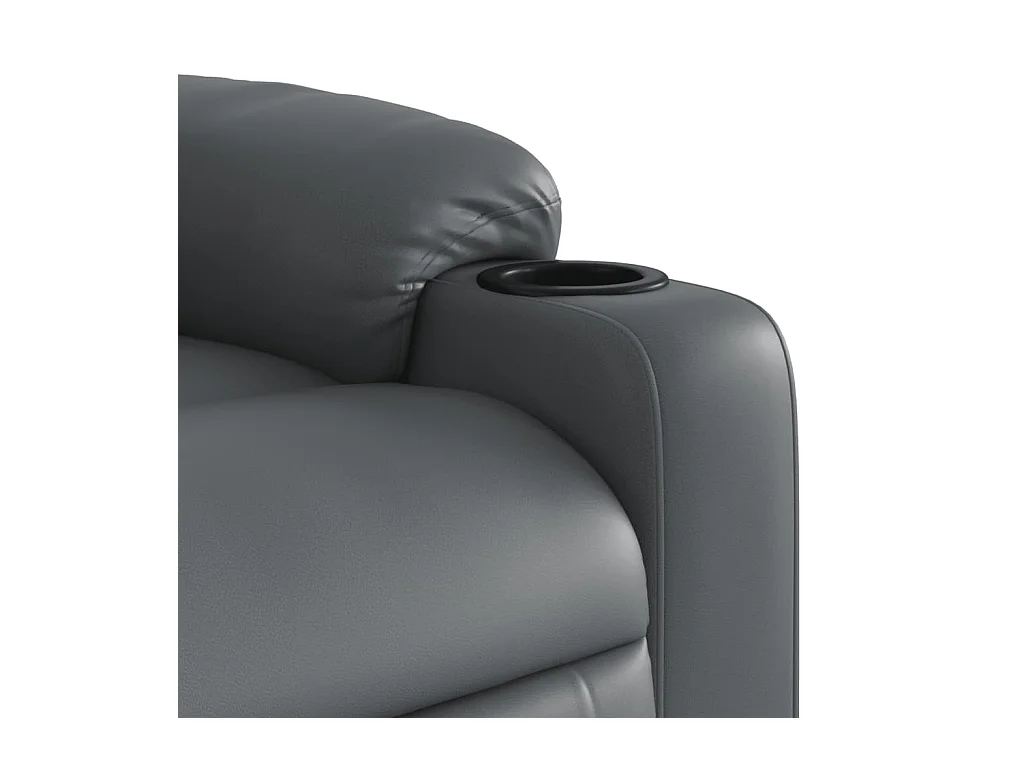 Sillón de salón | Silla | Sillón de masaje reclinable cuero sintético gris SHL2858