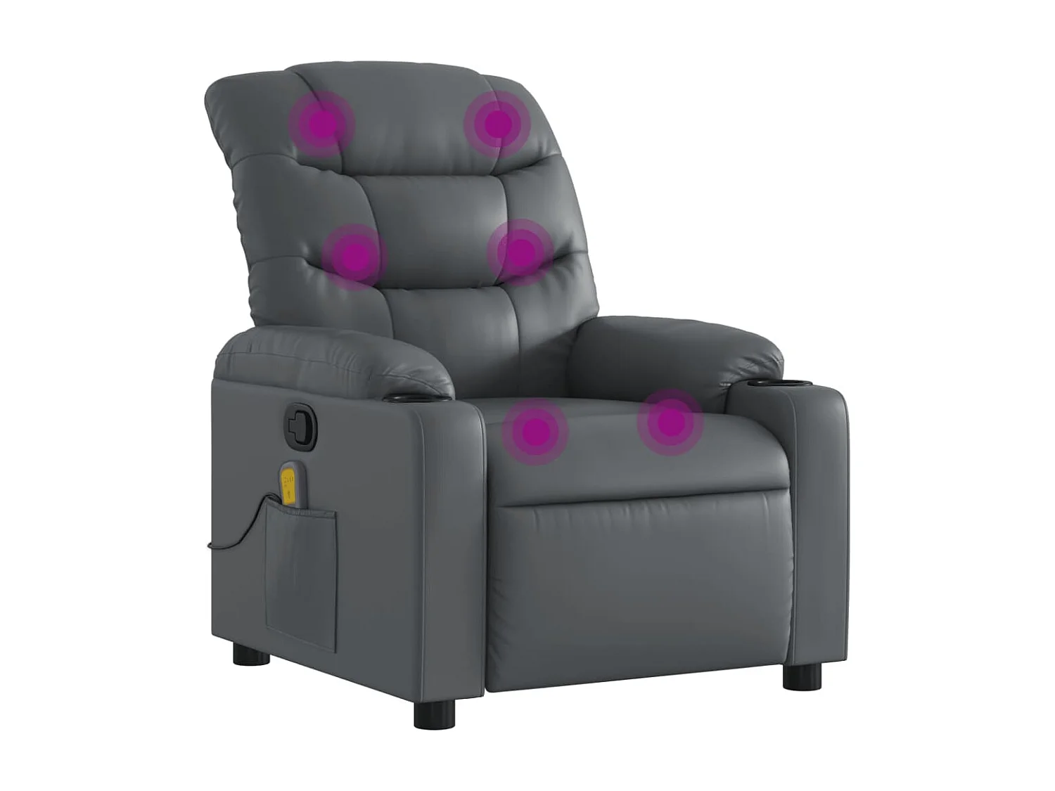 Relaxsessel | Massagesessel Grau Kunstleder SHL72647