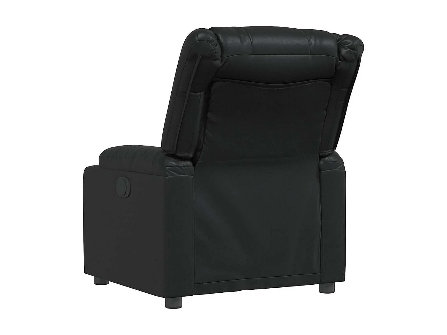 Relaxsessel | Lounge Sessel für Wohnzimmer Schwarz Kunstleder SHL25423