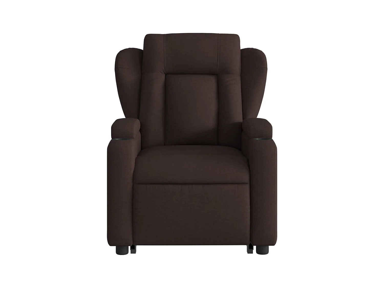 Fauteuil inclinable-Chaise de relax-Fauteuil salon marron foncé tissu SHL1718
