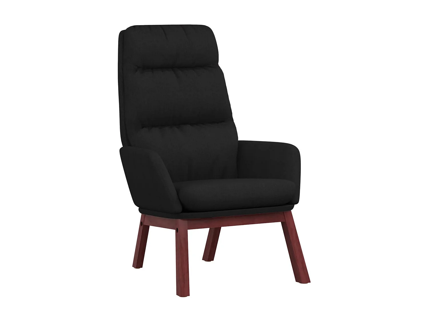 Chaise de relaxation-Fauteuil de Salon Noir Tissu SHL5487