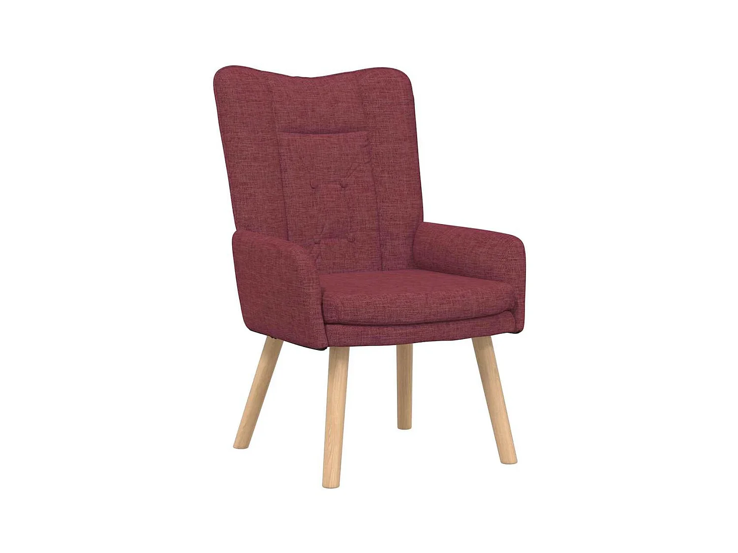 Fauteuil Salon-Chaise de relax Rouge bordeaux 63x67x94 cm tissu SHL1399