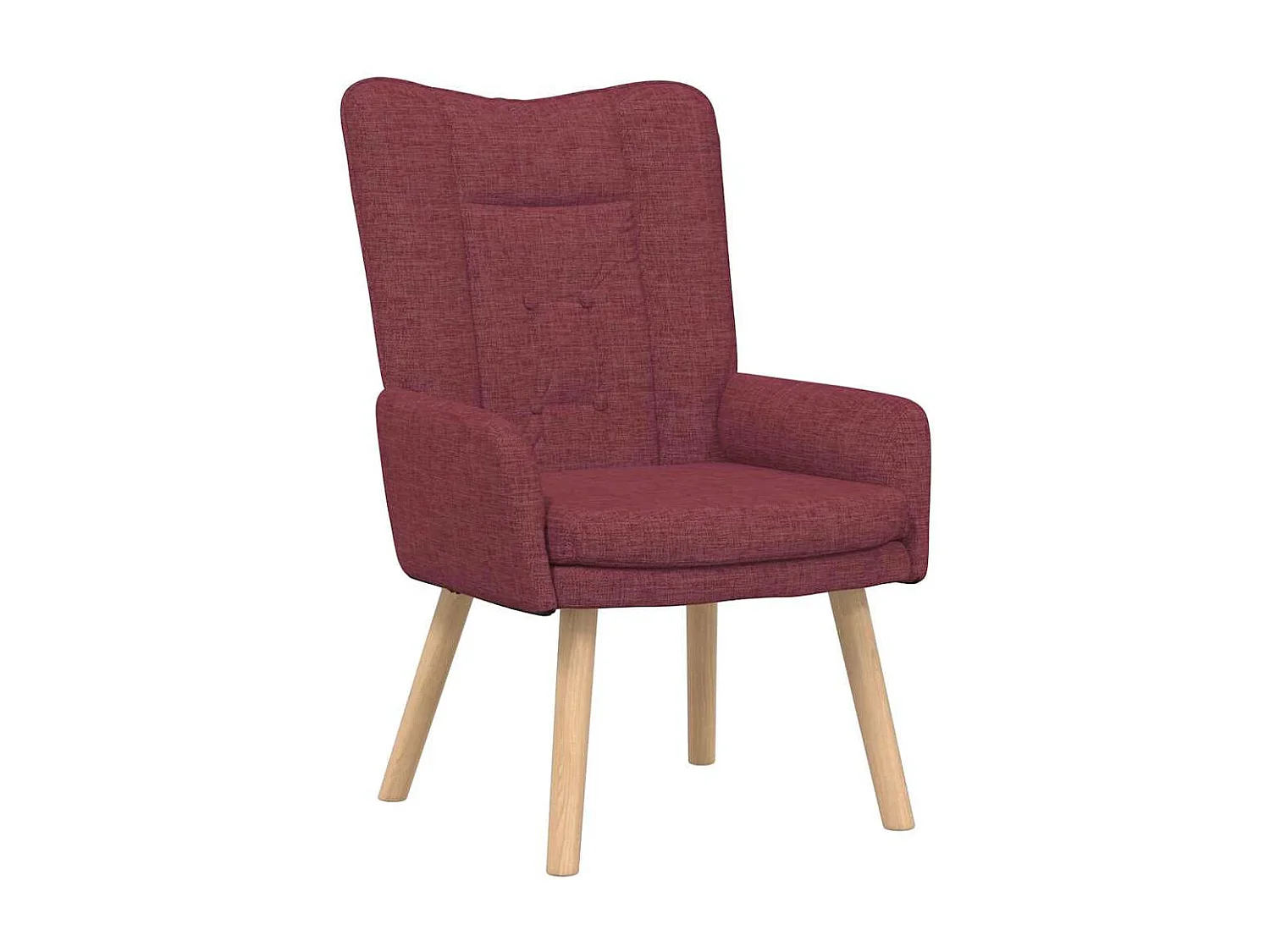 Fauteuil Salon-Chaise de relax Rouge bordeaux 63x67x94 cm tissu SHL1399