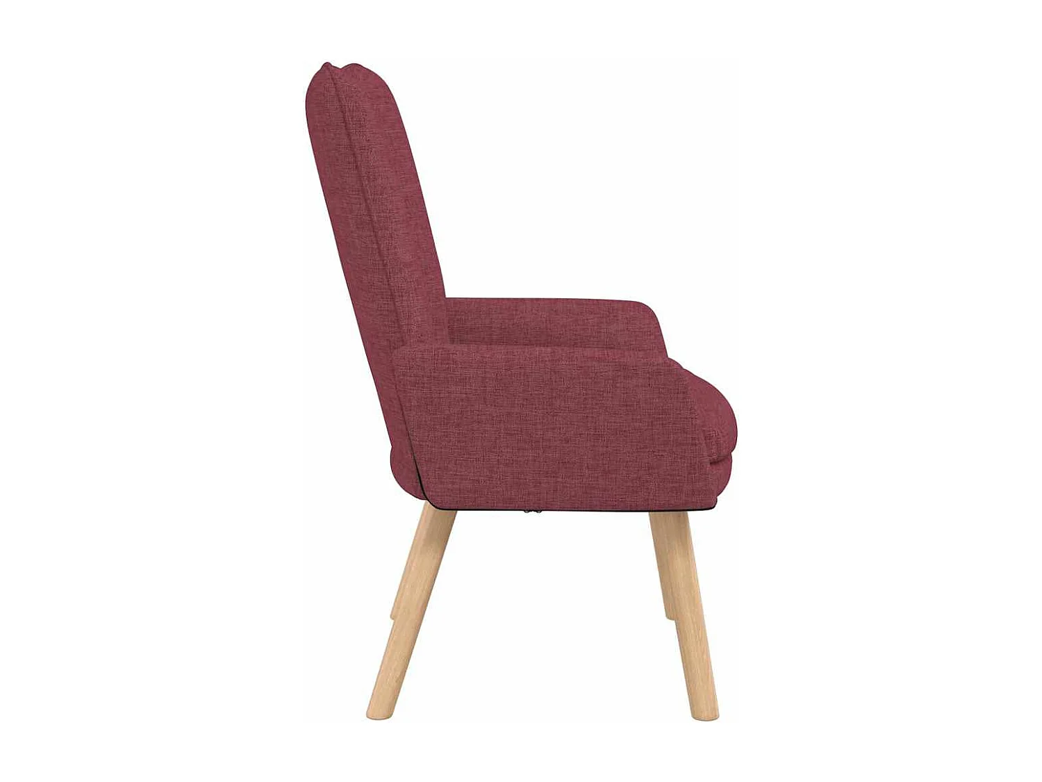 Fauteuil Salon-Chaise de relax Rouge bordeaux 63x67x94 cm tissu SHL1399