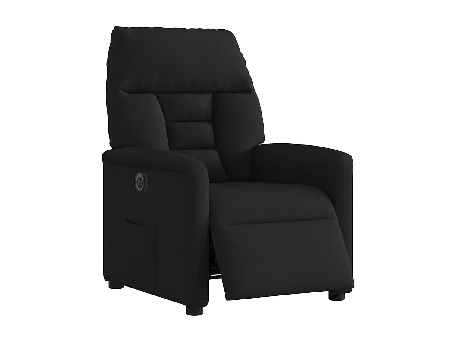 Fauteuil inclinable électrique-Chaise de relax-Fauteuil TV Noir Tissu SHL4682