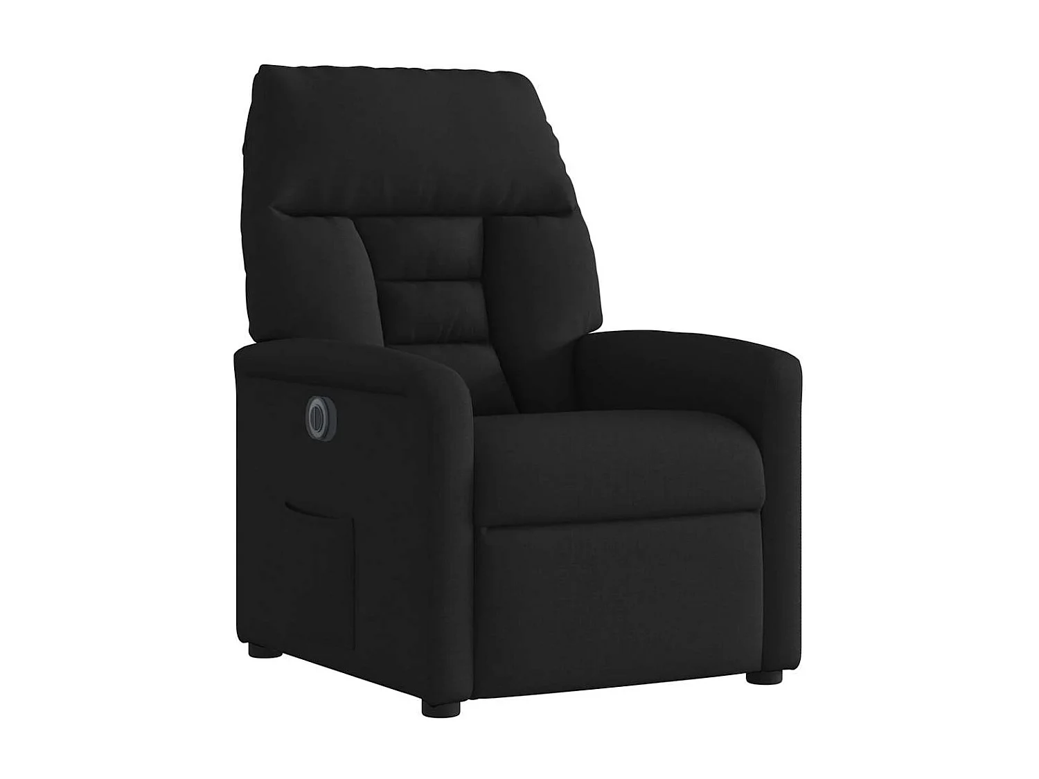 Fauteuil inclinable électrique-Chaise de relax-Fauteuil TV Noir Tissu SHL4682