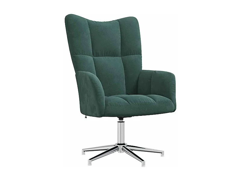 Sillón de relax | Silla de relax de terciopelo verde oscuro SHL9671