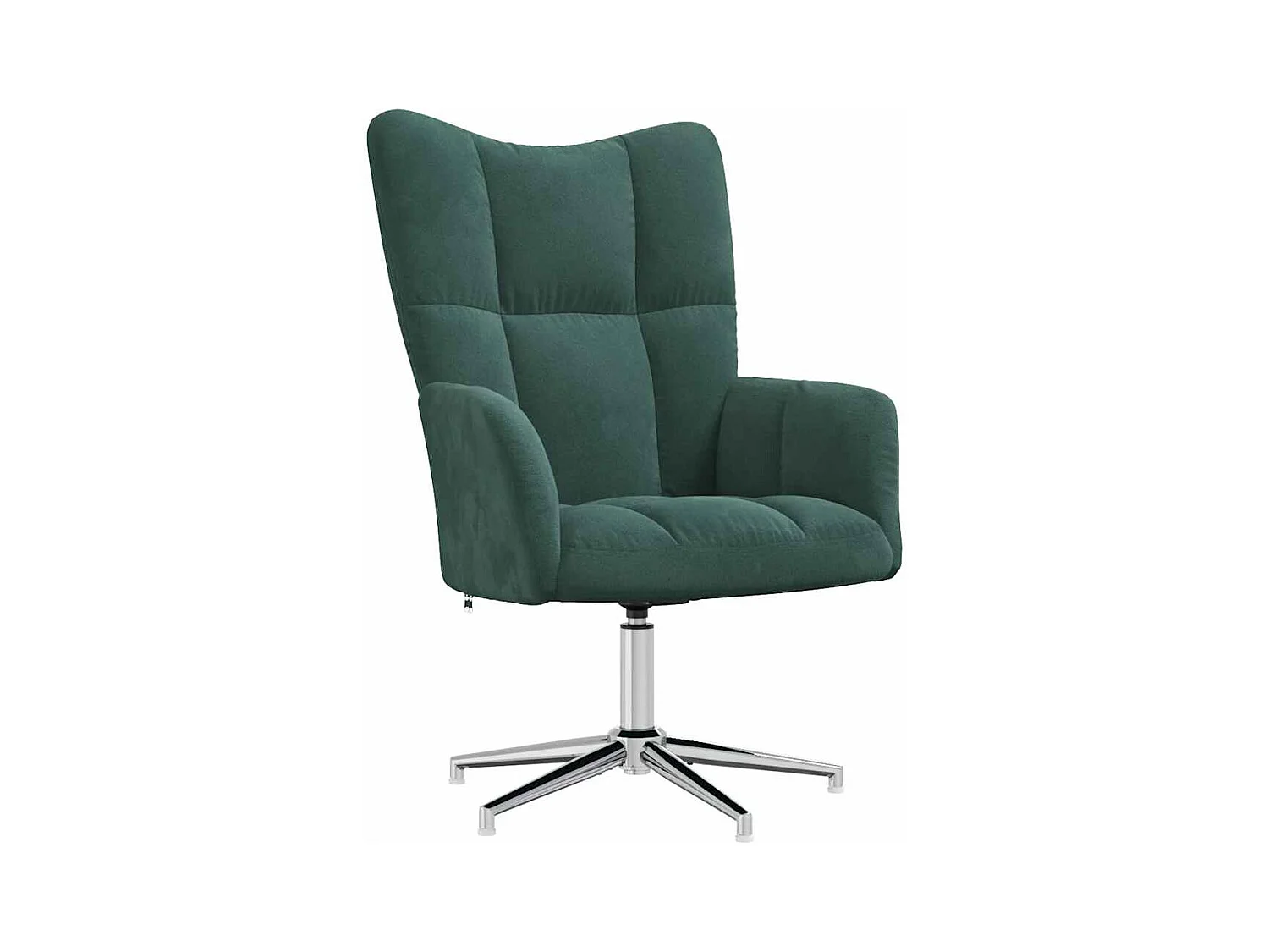 Chaise de relaxation-Fauteuil de Salon Vert foncé Velours SHL3338