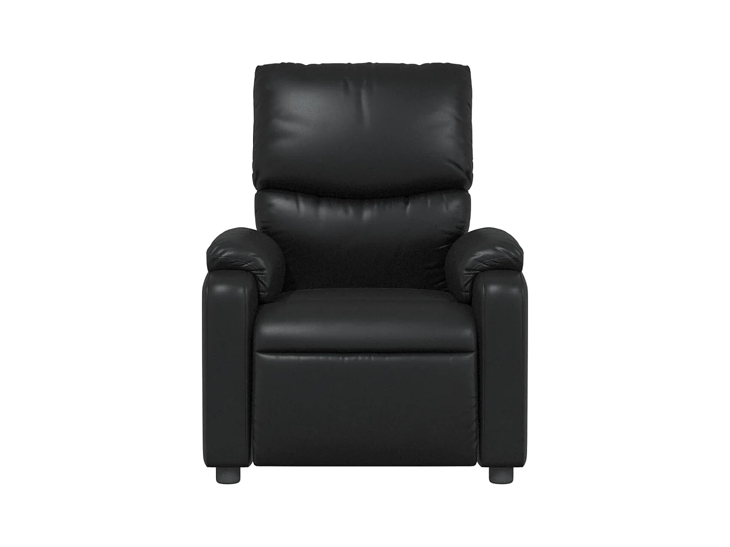Fauteuil inclinable-Fauteuil salon Noir Similicuir SHL2379