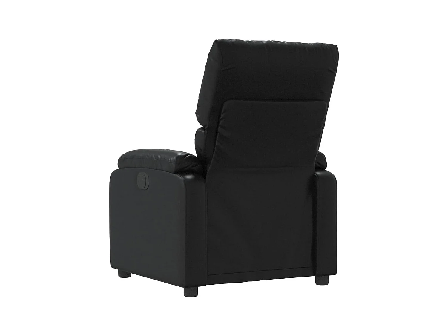 Sillón de relax | Sillón reclinable de cuero sintético negro SHL6250