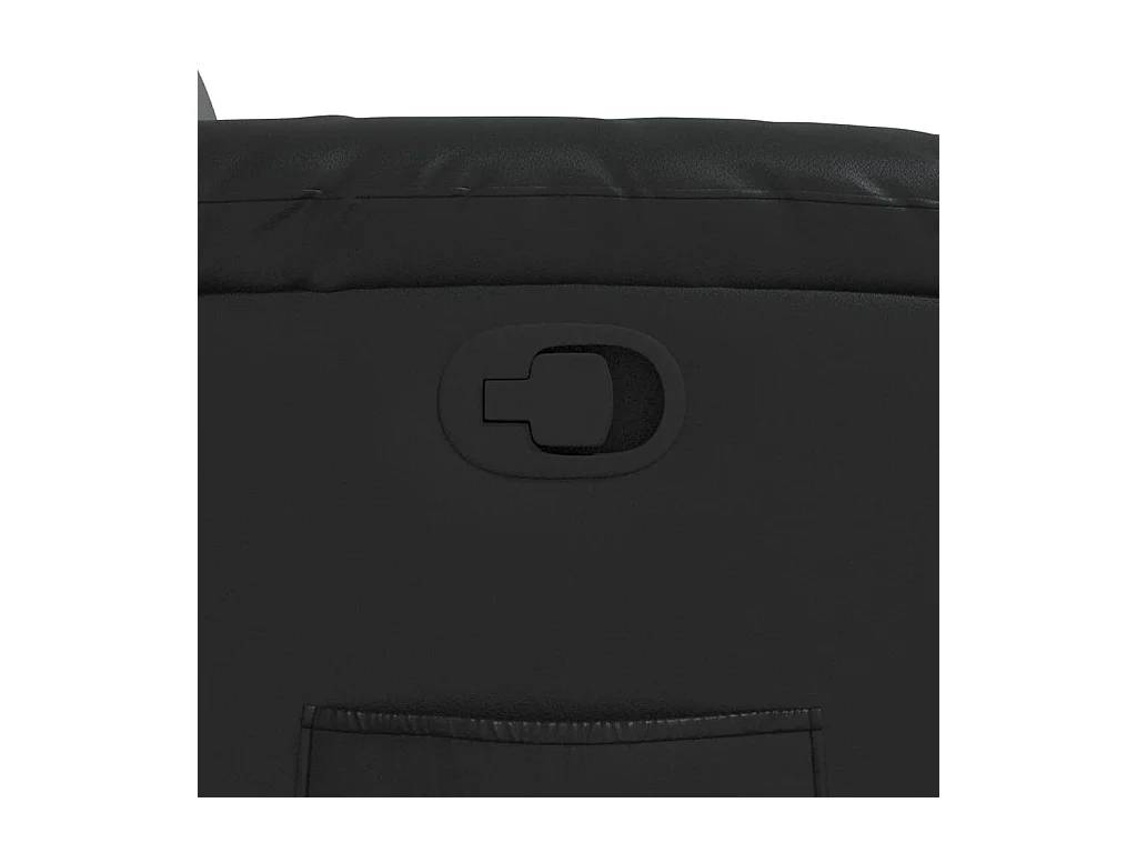 Sillón de relax | Sillón reclinable de cuero sintético negro SHL6250