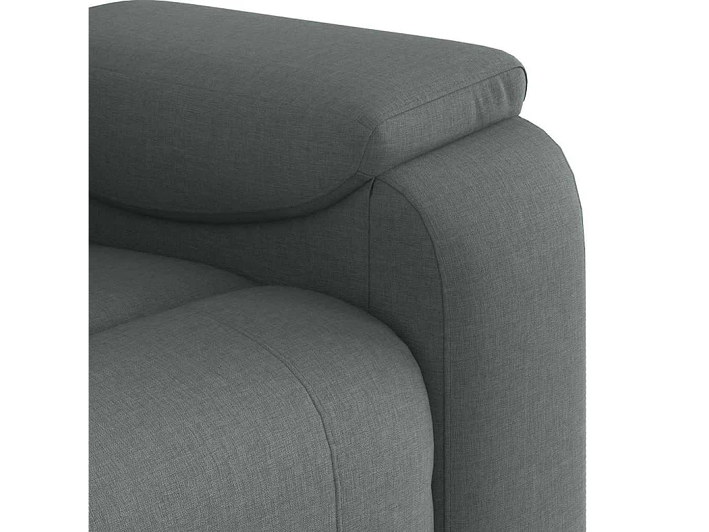 Fauteuil inclinable-Chaise de relax-Fauteuil de Massage Gris foncé Tissu SHL5020
