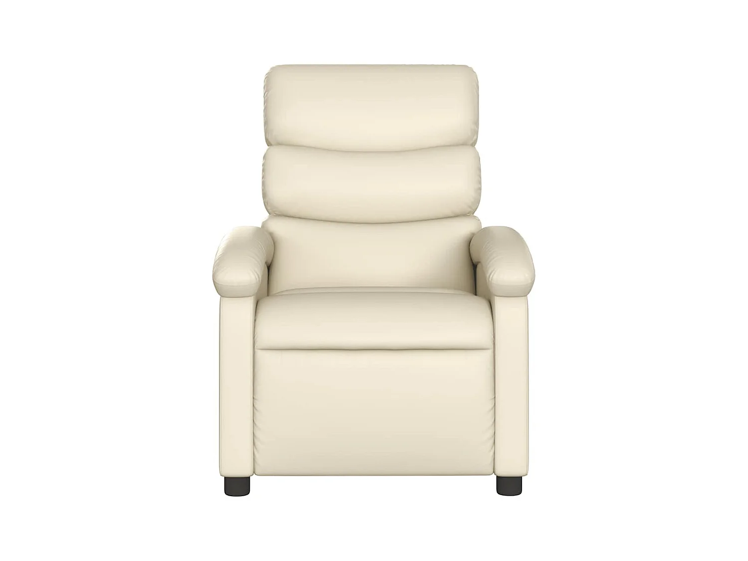 Sillón de relax | Sillón reclinable de cuero sintético crema SHL7955